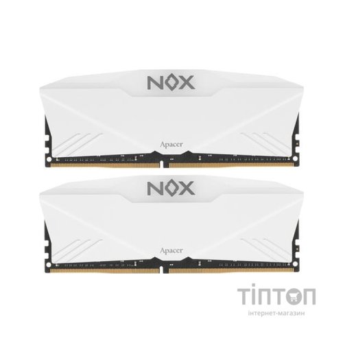Модуль пам'яті для комп'ютера DDR4 16GB (2x8GB) 3200 MHz NOX RGB White Apacer (AH4U16G32C28YNWAA-2)