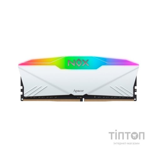 Модуль пам'яті для комп'ютера DDR4 16GB (2x8GB) 3200 MHz NOX RGB White Apacer (AH4U16G32C28YNWAA-2)
