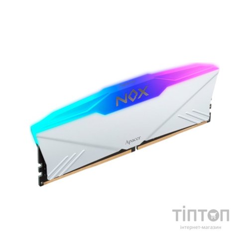 Модуль пам'яті для комп'ютера DDR4 16GB (2x8GB) 3200 MHz NOX RGB White Apacer (AH4U16G32C28YNWAA-2)