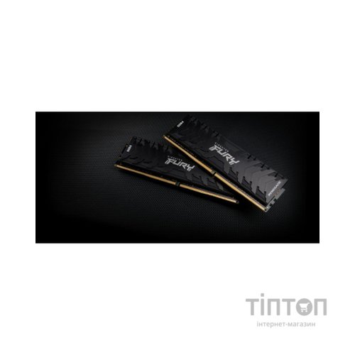 Модуль пам'яті для комп'ютера DDR4 16GB (2x8GB) 3200 MHz Renegade Black Kingston Fury (ex.HyperX) (KF432C16RBK2/16)