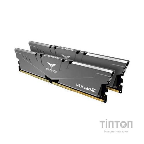 Модуль пам'яті для комп'ютера DDR4 16GB (2x8GB) 3200 MHz T-Force Vulcan Z Gray Team (TLZGD416G3200HC16CDC01)