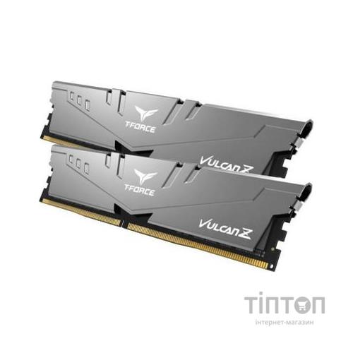 Модуль пам'яті для комп'ютера DDR4 16GB (2x8GB) 3200 MHz T-Force Vulcan Z Gray Team (TLZGD416G3200HC16CDC01)