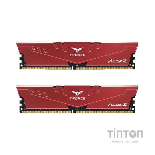 Модуль пам'яті для комп'ютера DDR4 16GB (2x8GB) 3200 MHz T-Force Vulcan Z Red Team (TLZRD416G3200HC16CDC01)