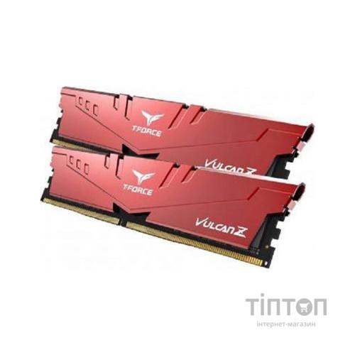 Модуль пам'яті для комп'ютера DDR4 16GB (2x8GB) 3200 MHz T-Force Vulcan Z Red Team (TLZRD416G3200HC16CDC01)