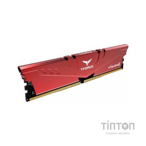 Модуль пам'яті для комп'ютера DDR4 16GB (2x8GB) 3200 MHz T-Force Vulcan Z Red Team (TLZRD416G3200HC16CDC01)