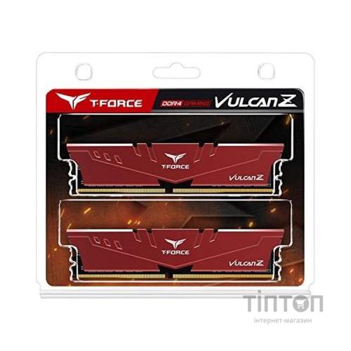 Модуль пам'яті для комп'ютера DDR4 16GB (2x8GB) 3200 MHz T-Force Vulcan Z Red Team (TLZRD416G3200HC16CDC01)