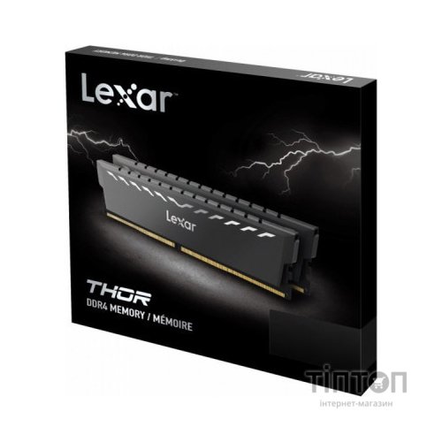 Модуль пам'яті для комп'ютера DDR4 16GB (2x8GB) 3200 MHz Thor Dark Gray Lexar (LD4BU008G-R3200GDXG)