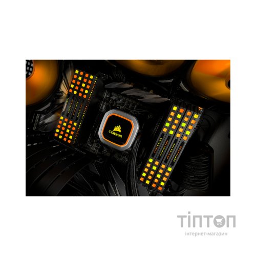 Модуль пам'яті для комп'ютера DDR4 16GB (2x8GB) 3600 MHz Dominator Platinum RGB Black Corsair (CMT16GX4M2K3600C16)