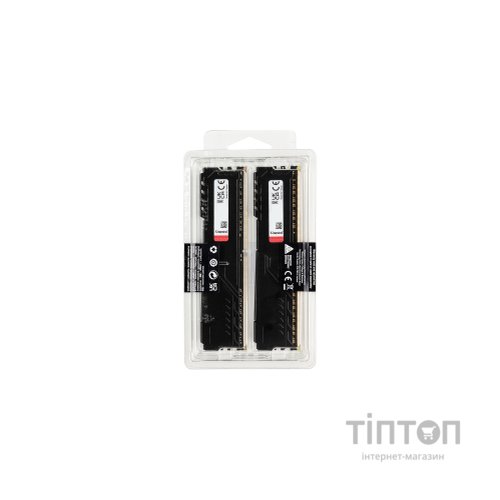 Модуль пам'яті для комп'ютера DDR4 16GB (2x8GB) 3600 MHz Fury Beast Black Kingston Fury (ex.HyperX) (KF436C17BBK2/16)