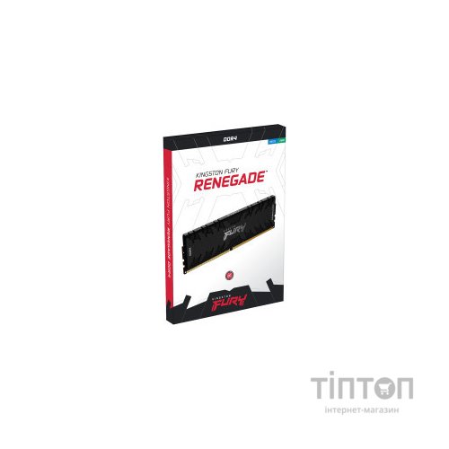 Модуль пам'яті для комп'ютера DDR4 16GB (2x8GB) 3600 MHz Fury Renegade Black Kingston Fury (ex.HyperX) (KF436C16RBK2/16)