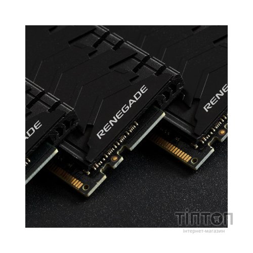 Модуль пам'яті для комп'ютера DDR4 16GB (2x8GB) 3600 MHz Fury Renegade Black Kingston Fury (ex.HyperX) (KF436C16RBK2/16)