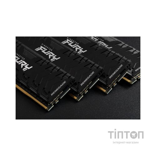 Модуль пам'яті для комп'ютера DDR4 16GB (2x8GB) 3600 MHz Fury Renegade Black Kingston Fury (ex.HyperX) (KF436C16RBK2/16)