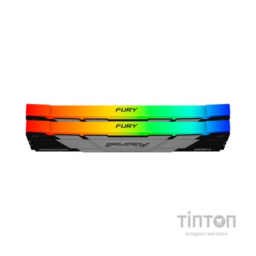 Модуль пам'яті для комп'ютера DDR4 16GB (2x8GB) 3600 MHz Fury Renegade RGB Kingston Fury (ex.HyperX) (KF436C16RB2AK2/16)