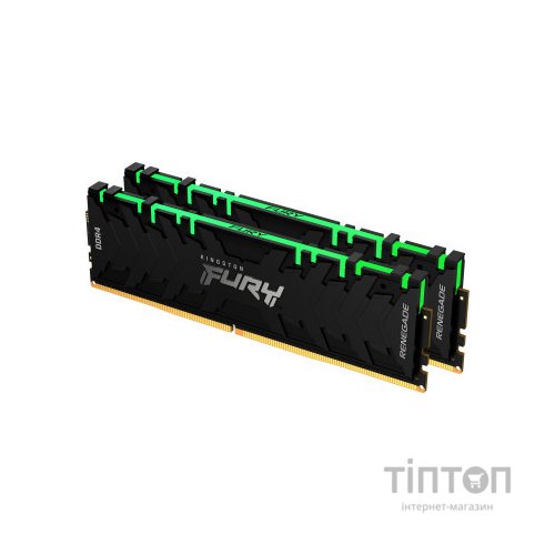 Модуль пам'яті для комп'ютера DDR4 16GB (2x8GB) 3600 MHz Fury Renegade RGB Kingston Fury (ex.HyperX) (KF436C16RBAK2/16)