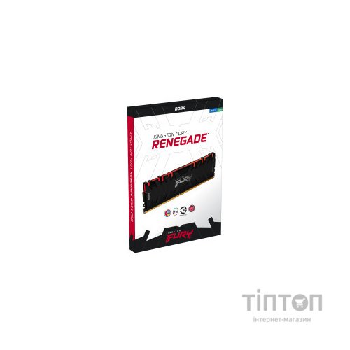 Модуль пам'яті для комп'ютера DDR4 16GB (2x8GB) 3600 MHz Fury Renegade RGB Kingston Fury (ex.HyperX) (KF436C16RBAK2/16)