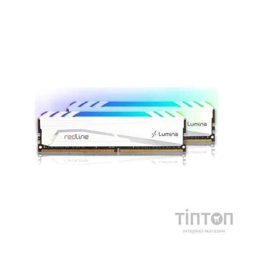 Модуль пам'яті для комп'ютера DDR4 16GB (2x8GB) 3600 MHz Redline Lumina RGB White Mushkin (MLB4C360JNNM8GX2)