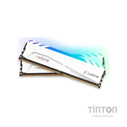 Модуль пам'яті для комп'ютера DDR4 16GB (2x8GB) 3600 MHz Redline Lumina RGB White Mushkin (MLB4C360JNNM8GX2)
