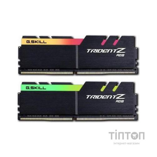Модуль пам'яті для комп'ютера DDR4 16GB (2x8GB) 3600 MHz TridentZ RGB Black G.Skill (F4-3600C18D-16GTZR)