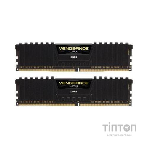 Модуль пам'яті для комп'ютера DDR4 16GB (2x8GB) 3600 MHz Vengeance LPX Black Corsair (CMK16GX4M2D3600C18)