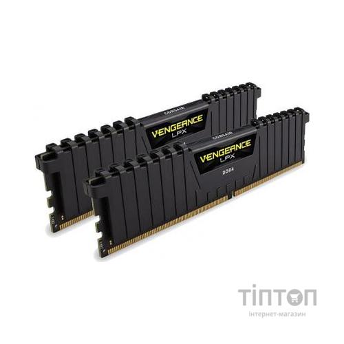 Модуль пам'яті для комп'ютера DDR4 16GB (2x8GB) 3600 MHz Vengeance LPX Black Corsair (CMK16GX4M2D3600C18)