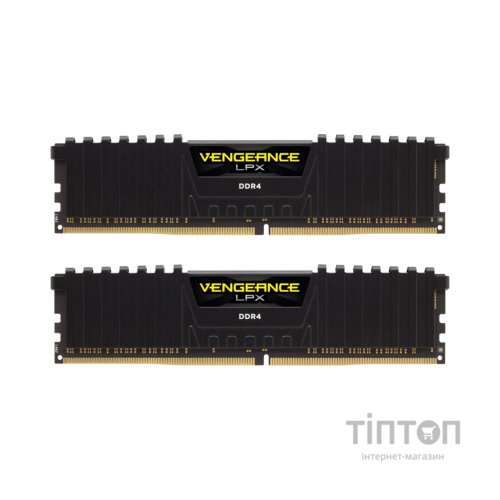 Модуль пам'яті для комп'ютера DDR4 16GB (2x8GB) 3600 MHz Vengeance LPX Black Corsair (CMK16GX4M2Z3600C18)