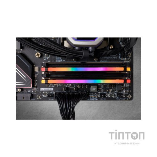 Модуль пам'яті для комп'ютера DDR4 16GB (2x8GB) 3600 MHz Vengeance RGB Pro Black Corsair (CMW16GX4M2D3600C18)