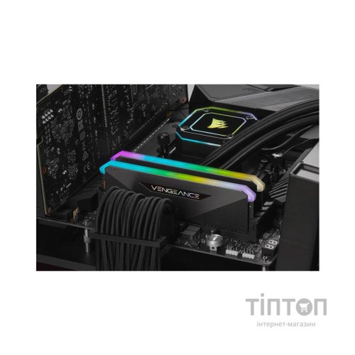 Модуль пам'яті для комп'ютера DDR4 16GB (2x8GB) 3600 MHz Vengeance RGB Pro RT Black Corsair (CMN16GX4M2Z3600C16)