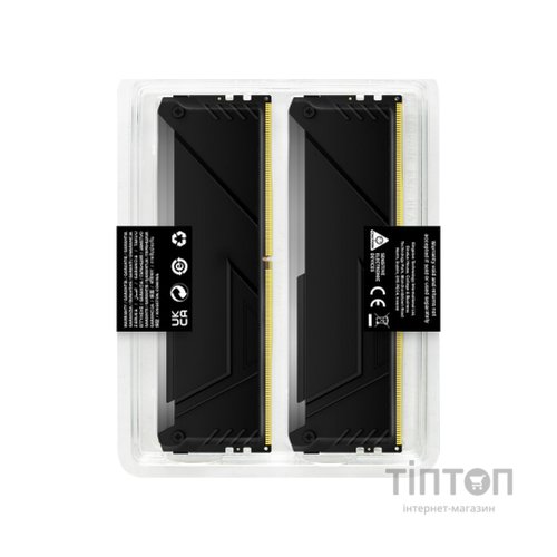 Модуль пам'яті для комп'ютера DDR4 16GB (2x8GB) 3733 MHz Beast RGB Kingston Fury (ex.HyperX) (KF437C19BB2AK2/16)