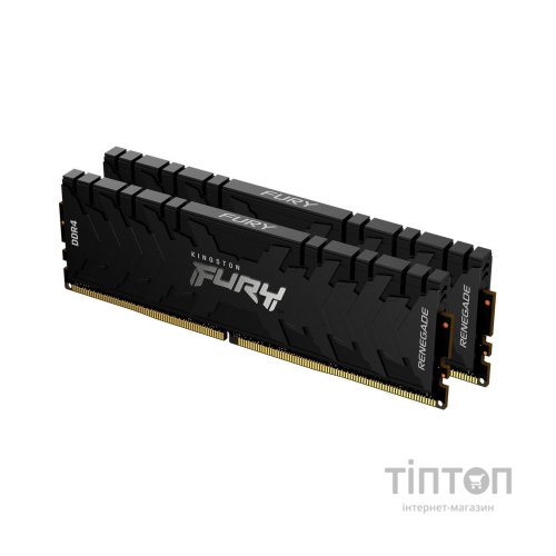 Модуль пам'яті для комп'ютера DDR4 16GB (2x8GB) 4600 MHz FURY Renegade Black Kingston Fury (ex.HyperX) (KF446C19RBK2/16)