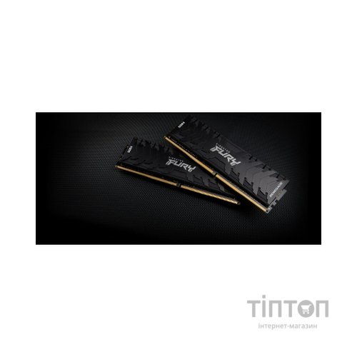 Модуль пам'яті для комп'ютера DDR4 16GB (2x8GB) 4600 MHz FURY Renegade Black Kingston Fury (ex.HyperX) (KF446C19RBK2/16)