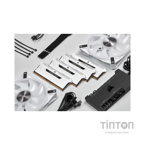 Модуль пам'яті для комп'ютера DDR4 16GB (2x8GGB) 3600 MHz Vengeance RGB Pro SL White Corsair (CMH16GX4M2D3600C18W)