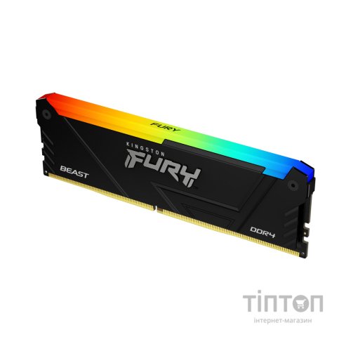 Модуль пам'яті для комп'ютера DDR4 16GB 3200 MHz Beast RGB Kingston Fury (ex.HyperX) (KF432C16BB2A/16)