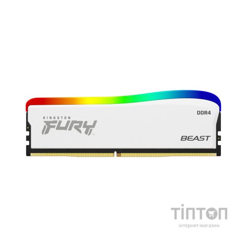Модуль пам'яті для комп'ютера DDR4 16GB 3200 MHz Beast White RGB SE Kingston Fury (ex.HyperX) (KF432C16BWA/16)
