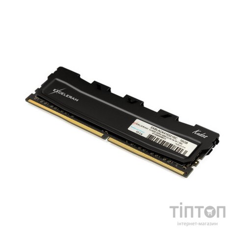 Модуль пам'яті для комп'ютера DDR4 16GB 3200 MHz Black Kudos eXceleram (EKBLACK4163216C)