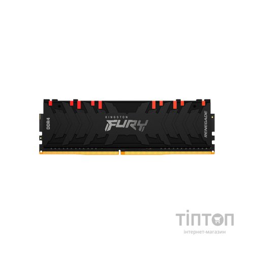 Модуль пам'яті для комп'ютера DDR4 16GB 3200 MHz Fury Beast RGB Kingston Fury (ex.HyperX) (KF432C16RB1A/16)