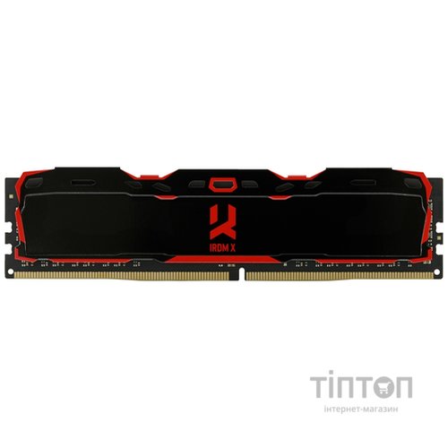 Модуль пам'яті для комп'ютера DDR4 16GB 3200 MHz IRDM X Black Goodram (IR-X3200D464L16A/16G)