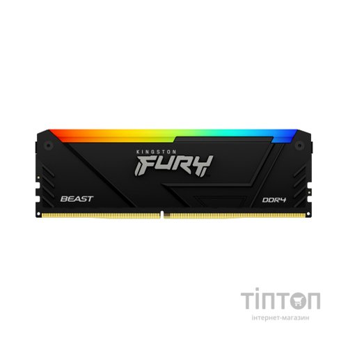 Модуль пам'яті для комп'ютера DDR4 16GB 3600 MHz Beast RGB Kingston Fury (ex.HyperX) (KF436C18BB2A/16)