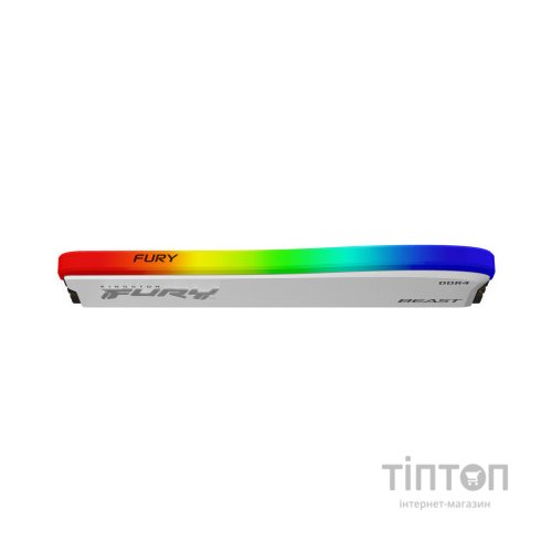 Модуль пам'яті для комп'ютера DDR4 16GB 3600 MHz Beast White RGB SE Kingston Fury (ex.HyperX) (KF436C18BWA/16)