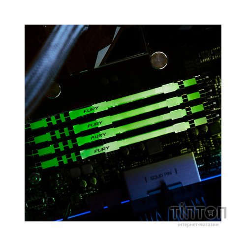 Модуль пам'яті для комп'ютера DDR4 16GB 3600 MHz Fury Beast RGB Kingston Fury (ex.HyperX) (KF436C18BBA/16)