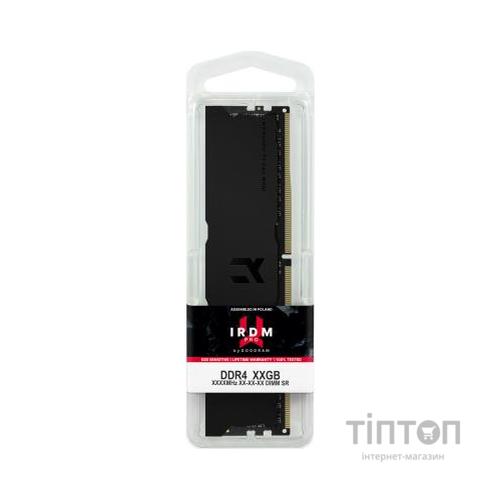 Модуль пам'яті для комп'ютера DDR4 16GB 3600 MHz Iridium Pro Deep Black Goodram (IRP-K3600D4V64L18/16G)