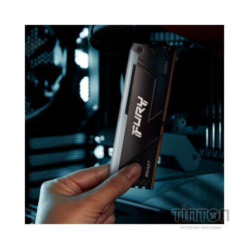 Модуль пам'яті для комп'ютера DDR4 16GB 3733 MHz Beast RGB Kingston Fury (ex.HyperX) (KF437C19BB12A/16)