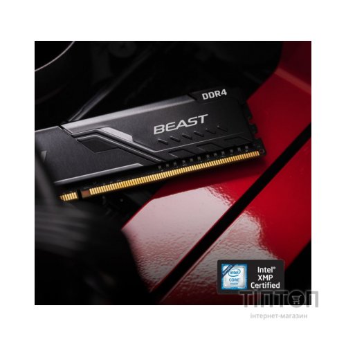 Модуль пам'яті для комп'ютера DDR4 32GB (2x16GB) 2666 MHz FURY Beast Black Kingston Fury (ex.HyperX) (KF426C16BBK2/32)