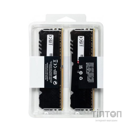 Модуль пам'яті для комп'ютера DDR4 32GB (2x16GB) 3200 MHz Beast RGB Kingston Fury (ex.HyperX) (KF432C16BBAK2/32)