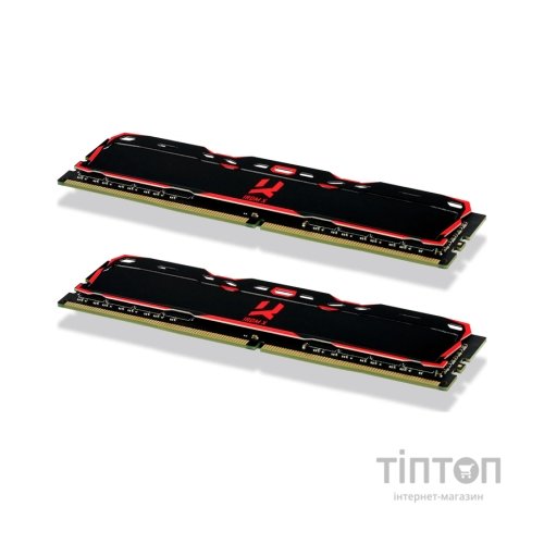 Модуль пам'яті для комп'ютера DDR4 32GB (2x16GB) 3200 MHz IRDM Black Goodram (IR-X3200D464L16A/32GDC)