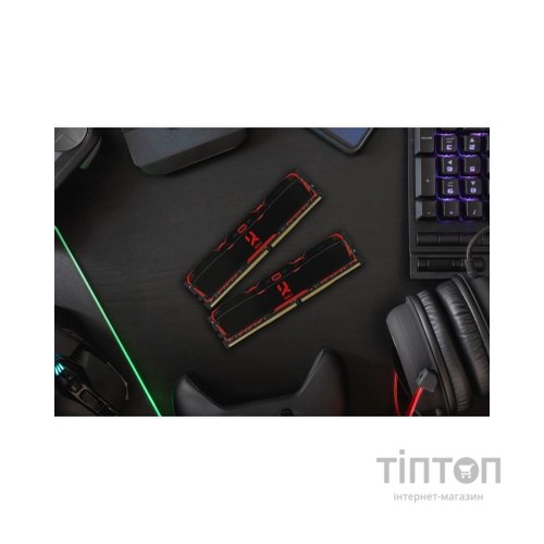 Модуль пам'яті для комп'ютера DDR4 32GB (2x16GB) 3200 MHz IRDM Black Goodram (IR-X3200D464L16A/32GDC)