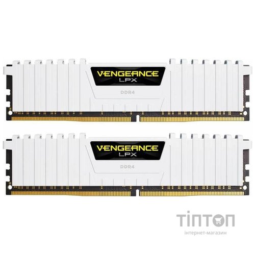Модуль пам'яті для комп'ютера DDR4 32GB (2x16GB) 3200 MHz LPX White Corsair (CMK32GX4M2E3200C16W)