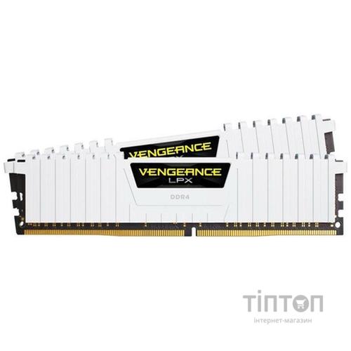 Модуль пам'яті для комп'ютера DDR4 32GB (2x16GB) 3200 MHz LPX White Corsair (CMK32GX4M2E3200C16W)