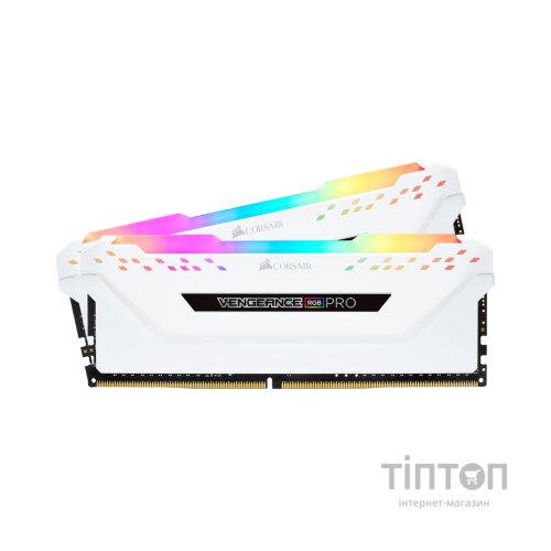 Модуль пам'яті для комп'ютера DDR4 32GB (2x16GB) 3200 MHz Vengeance RGB PRO SL Corsair (CMH32GX4M2E3200C16W)