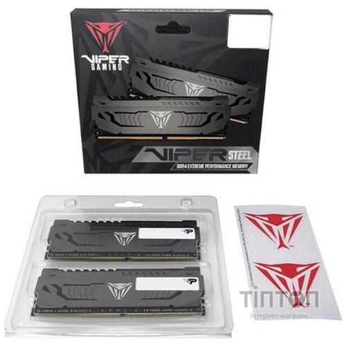 Модуль пам'яті для комп'ютера DDR4 32GB (2x16GB) 3200 MHz Viper Steel Patriot (PVS432G320C6K)