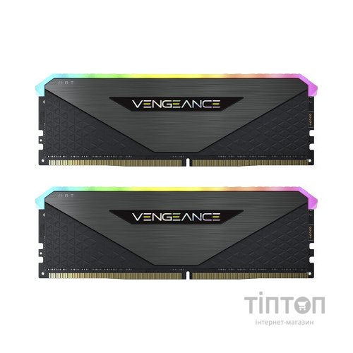 Модуль пам'яті для комп'ютера DDR4 32GB (2x16GB) 3600 MHz Vengeance RGB RT Black Corsair (CMN32GX4M2Z3600C18)